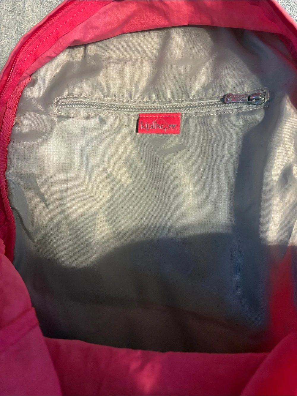 Kipling Ridge Vibrant Pink Zip Top Backpack BP2004 Day Pack